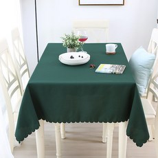 Maket Gamseong 素色家用派對方形桌布, 綠色, 180 x 320 cm