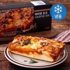 빕스 바비큐 포크 디트로이트 피자 (냉동), 125g, 1개입, 1개