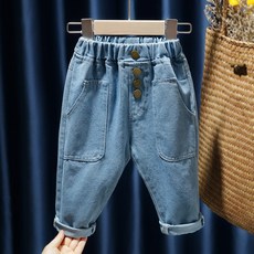 Arbe 兒童波音鈕扣牛仔褲