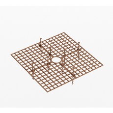 心動市集 方形花盆土壤防溢蓋 3入, 07 棕色