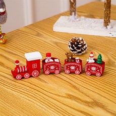 Home Flow聖誕節室內擺飾聖誕老人村莊排排火車 D, 1個, 混色