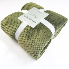 I Love Home 鬆餅格紋超細纖維毛毯