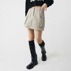 미쏘 여성용 본딩 카고 미니 스커트