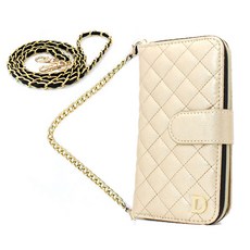 에스엠씨 GM유광퀄팅 크로스백 지갑 다이어리 휴대폰 케이스 핸드스트랩 + 롱스트랩 세트