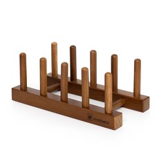 Goodsdeco 5格木製盤架, 胡桃木, 1個