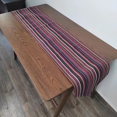 파라다이소 PDS 홈 따뜻한 컬러 스트라이프 인테리어 테이블 러너, 11, 32 x 260 cm, 1개
