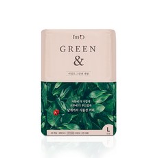 i'm O Green&護翼型衛生棉, L(280mm), 24片, 1包