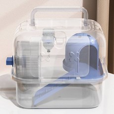 Lanboer 倉鼠XX一體式籠子, 藍色, 1個