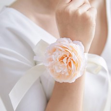 RONA PARTY 婚前派對人造芍藥花手環, 蜜桃色