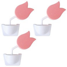 Kotex 鬱金香造型防關門安全門擋, 粉色, 3個