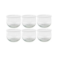 威克 鬱金香型玻璃儲物罐, 6組, 580毫升