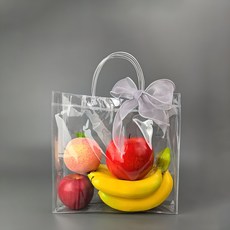 mir PVC 透明塑膠購物袋 中號, 1組, 10個