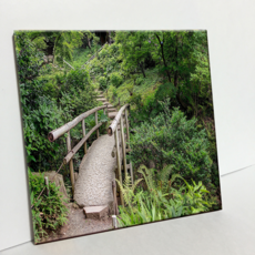 HTP 磁磚 C412 三溪園之橋畫框, 燒製磁磚, 1個