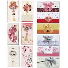 永恆 祝賀感恩韓式紅包袋 12入組 P3&Q7, 1套, 混合顏色