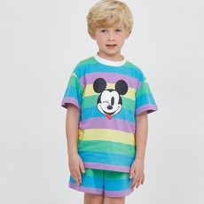 디즈니 아동용 통기성 미키마우스 레이니 상하 세트 0D1EU389