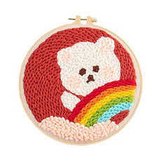 펀치니들 프랑스 자수 취미 DIY 키트, 1세트, 014