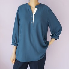 brg girl story 女款大尺碼鈕扣雪紡衫