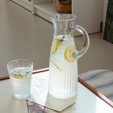 sosomoso 復古玻璃冷水壺, 單一顏色, 1個, 1.2L