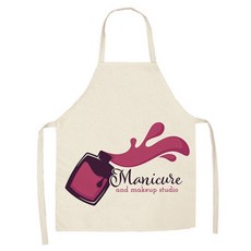 코스메틱 코튼 린넨 작업복 주방 앞치마 M, 03, 1개