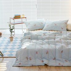 ARPEGGIO BASIC 60支紗棉薄被, 威基基藍