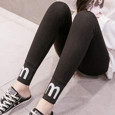 M 알파벳 베이직 로우웨스트 임산부 레깅스