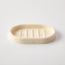 Modern House 石紋白肥皂架, 1個, 白色