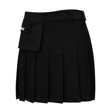 볼빅 여성용 골프 벨트 포켓 플리츠 큐롯 스커트 VLCUM215