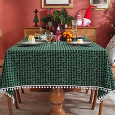 摩登聖誕桌布 YJ730, 雪花C, 1個, 140 x 160 cm