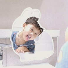 마드 黏貼式硬塗層卡通壓克力鏡, 小兔子