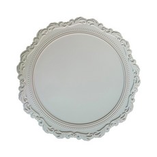 市集感性復古高級矽膠餐墊, 灰色, 大號(34 x 34 x 0.5 cm)