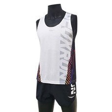 Deuce 七件背心+短褲套組 MPS-3034, 白色+彩虹（上）