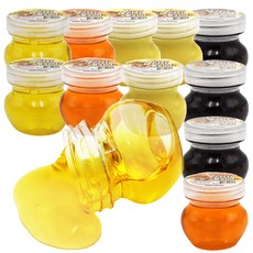 agaplus 甜蜜蜂蜜果醬史萊姆 4種 x 3入組, 栗子蜜 + 本地蜂蜜 + 洋槐蜜 + 蜂王乳, 115g