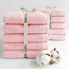 TERRY PALMER 飯店毛巾 200g 30支 棉紗, 粉色, 10條
