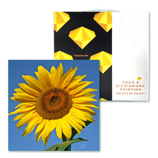 TUCO.B 藝術寶石十字繡 DIY 套組 25 x 25 cm, 天空的向日葵(D25-11), 1套