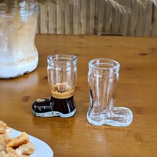 French Mars 獨特靴子造型玻璃烈酒杯 FM125, 單一顏色, 2個