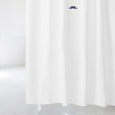 北歐風格浴簾 sc863+不鏽鋼掛鉤 12入+窗簾掛桿 白色, 混色