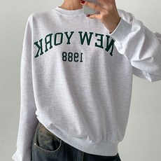 라라온 면 심플 레터링 루즈핏 맨투맨 TSP1836