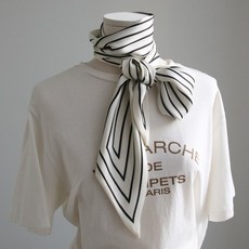 VARVISU Abel 絲質長綁帶絲巾