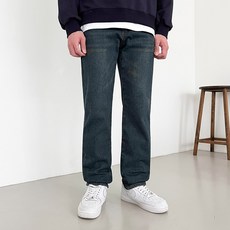 JHSTYLE 男款水洗直筒彈性刷毛貼合牛仔褲 INROK573