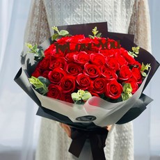 可愛的農場人造花我愛你 50 束套裝, 紅色, 1個