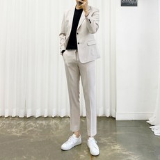 ADORE CLASSIC 男款西裝外套+後鬆緊帶長褲套裝