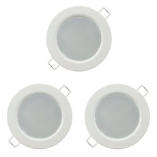 샛별하우스 루체 LED 다운라이트, 화이트+주백색, 3개