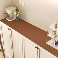 지앤와이 무지 방수 서랍장 캐비닛 매트, 브라운, 1개