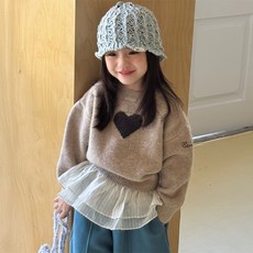 C 溫暖愛心針織毛衣