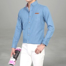THEMIND 男性牛仔襯衫 703NB08