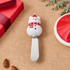BUTTERSHOP 甜蜜聖誕雪人奶油熊奶油抹刀, 混合色, 1個