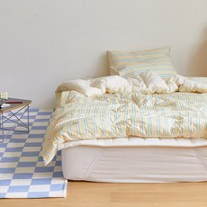 maatila Cotton Candy孩童60支高密度純棉四季被+枕套組, Milk Butter Donut款