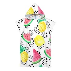 Selene 水果夏季連帽沙灘巾 75 x 110 cm, 1個, A03