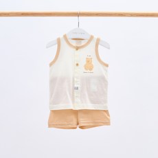 cubynmom 嬰幼兒智慧熊無袖內衣