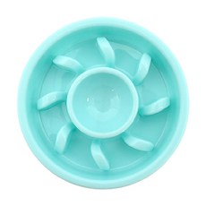 반려동물 급체방지용 회오리 식기, 민트, 1개